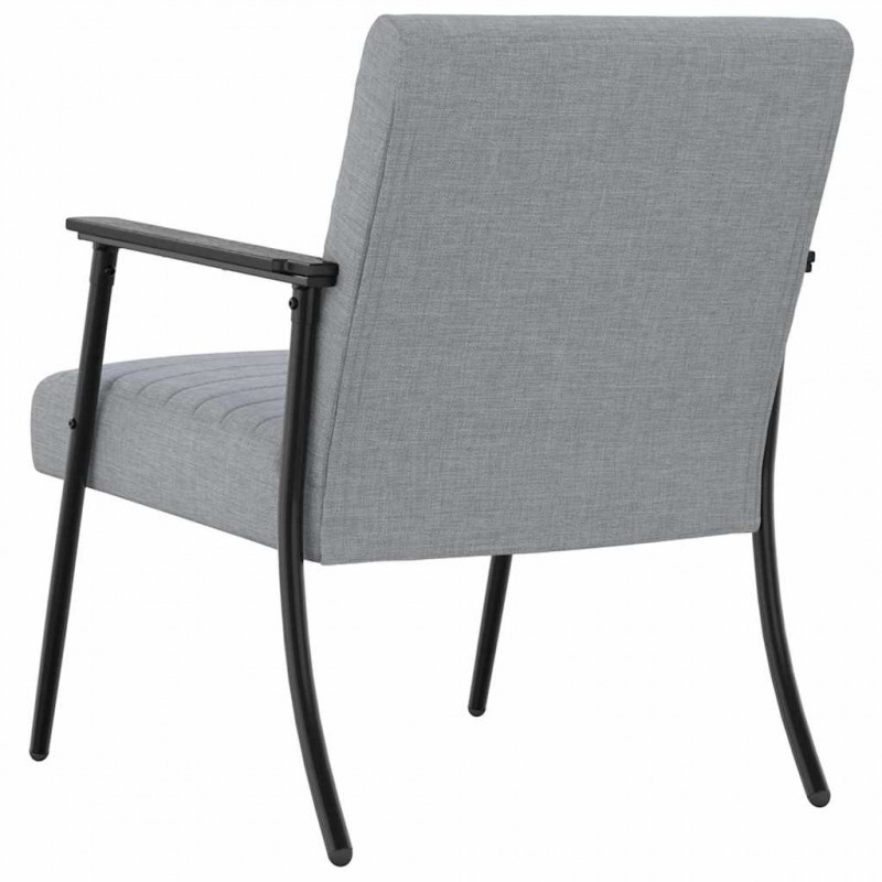 fotel Jasnoszary 59 x 75 x 78 cm tkanina