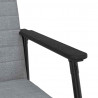 fotel Jasnoszary 59 x 75 x 78 cm tkanina