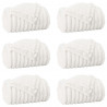 Koce narzutowe 6 pcs Biały 240 x 220 cm Polar