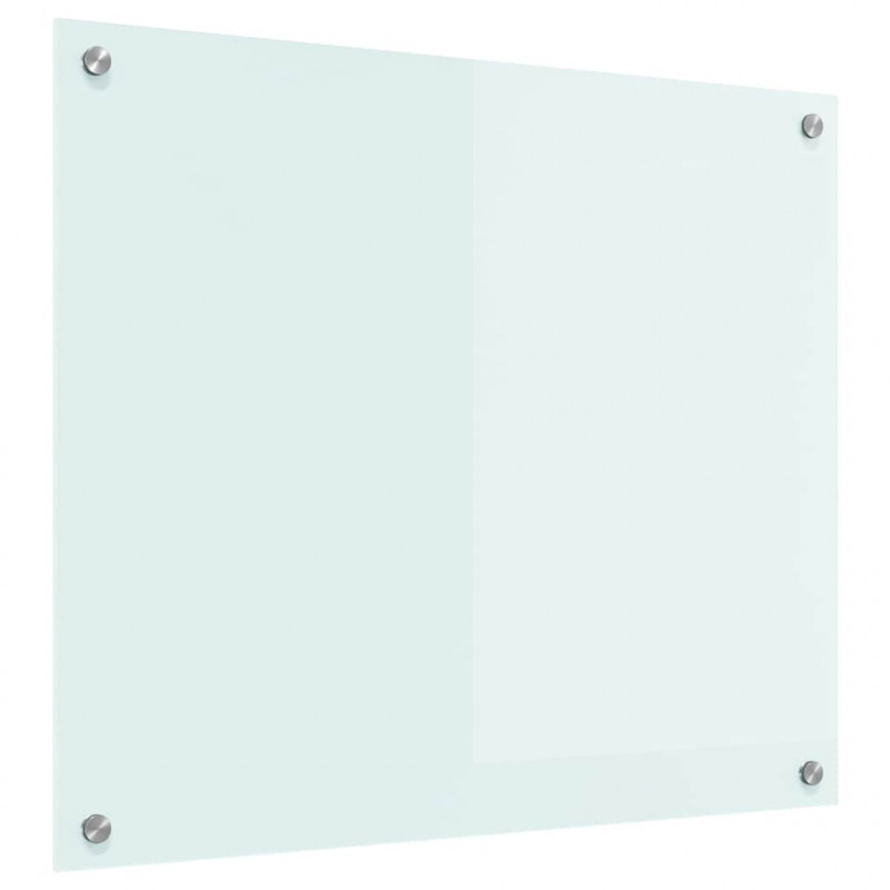 Panel kuchenny Biały 70 x 60 cm szkło hartowane