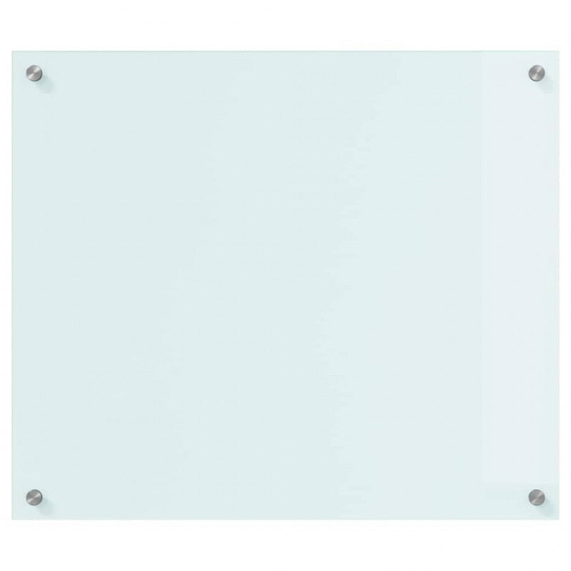 Panel kuchenny Biały 70 x 60 cm szkło hartowane