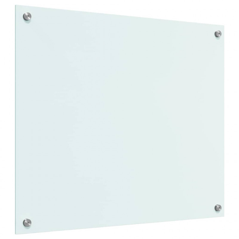 Panel kuchenny Biały 70 x 60 cm szkło hartowane