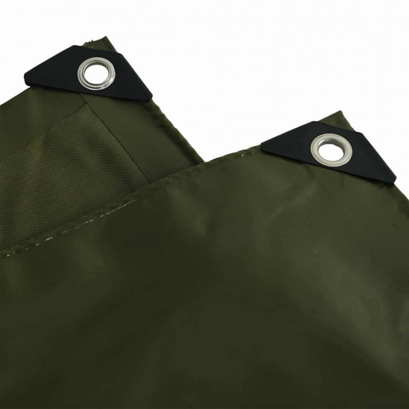 Plandeka 650g / m² Zielony oliwkowy 5 x 7 m Płótno z powłoką PVC