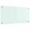 Panel kuchenny Biały 80 x 40 cm szkło hartowane