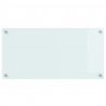 Panel kuchenny Biały 80 x 40 cm szkło hartowane