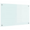 Panel kuchenny Biały 80 x 50 cm szkło hartowane