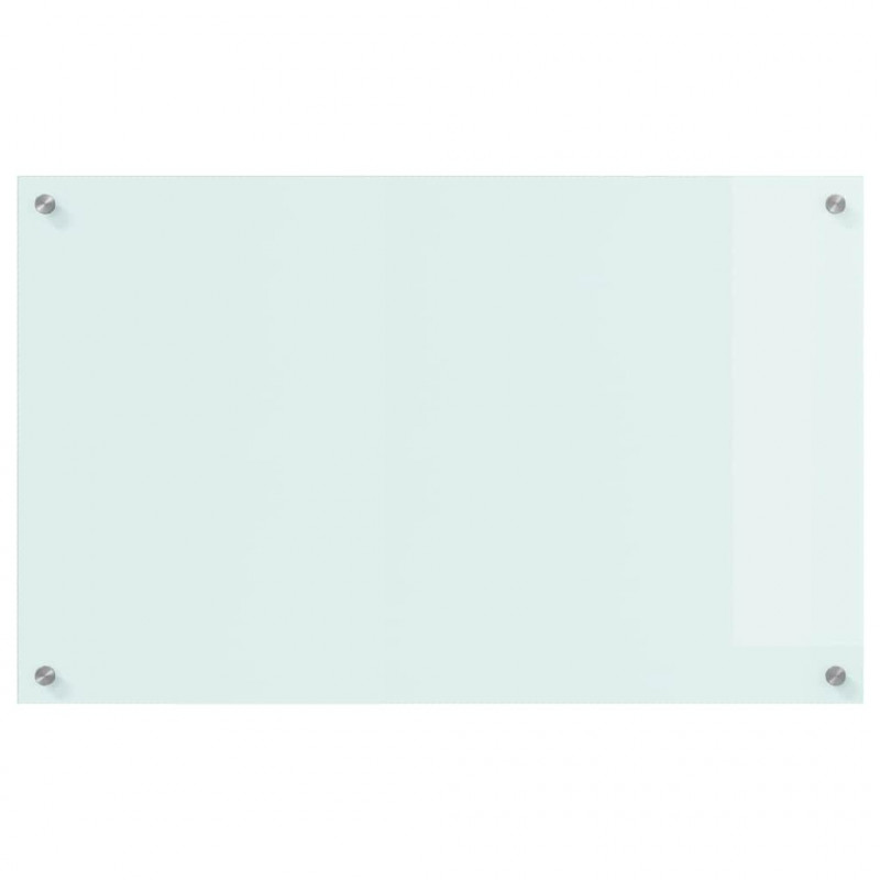 Panel kuchenny Biały 80 x 50 cm szkło hartowane