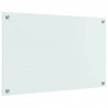 Panel kuchenny Biały 80 x 50 cm szkło hartowane