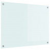 Panel kuchenny Biały 80 x 60 cm szkło hartowane