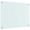 Panel kuchenny Biały 80 x 60 cm szkło hartowane