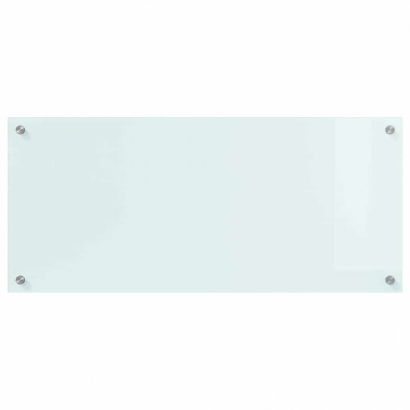 Panel kuchenny Biały 90 x 40 cm szkło hartowane