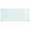 Panel kuchenny Biały 90 x 40 cm szkło hartowane