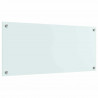 Panel kuchenny Biały 90 x 40 cm szkło hartowane