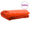 Plandeka 650g / m² Pomarańczowy 3 x 5 m Płótno z powłoką PVC