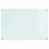 Panel kuchenny Biały 90 x 60 cm szkło hartowane