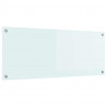 Panel kuchenny Biały 100 x 40 cm szkło hartowane
