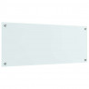 Panel kuchenny Biały 100 x 40 cm szkło hartowane