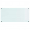 Panel kuchenny Biały 100 x 50 cm szkło hartowane