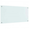 Panel kuchenny Biały 100 x 50 cm szkło hartowane