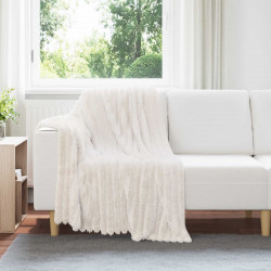 Koce narzutowe 6 pcs Kremowy 150 x 130 cm Polar