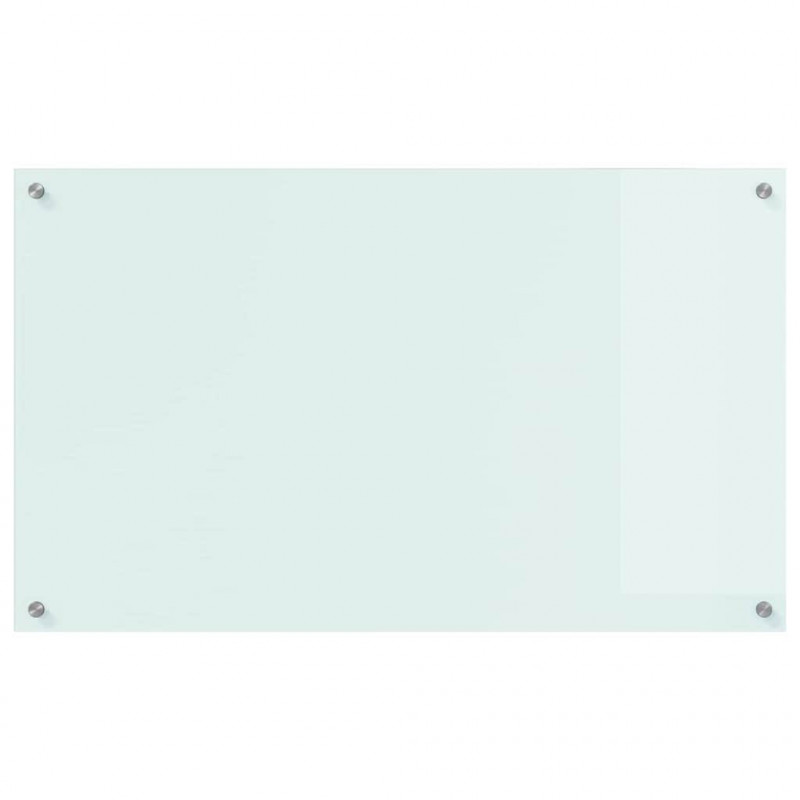 Panel kuchenny Biały 100 x 60 cm szkło hartowane