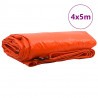 Plandeka 650g / m² Pomarańczowy 4 x 5 m Płótno z powłoką PVC