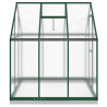 Szklarnia z ramą podstawy, zielona, 169x169x202 cm, aluminium