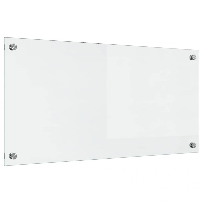 Panel kuchenny przezroczysty 80 x 40 cm szkło hartowane