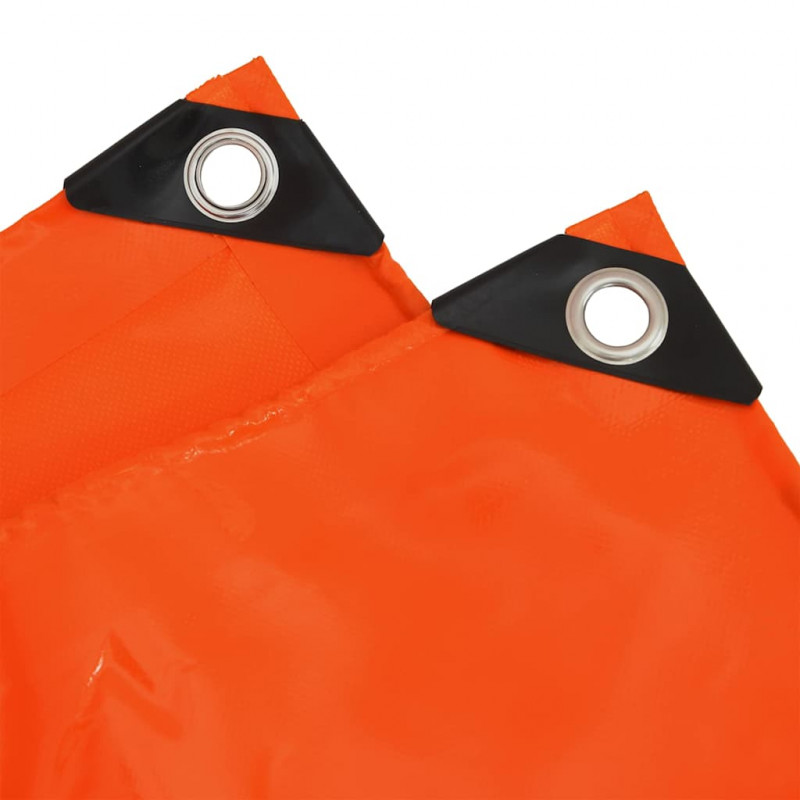 Plandeka 650g / m² Pomarańczowy 4 x 7 m Płótno z powłoką PVC