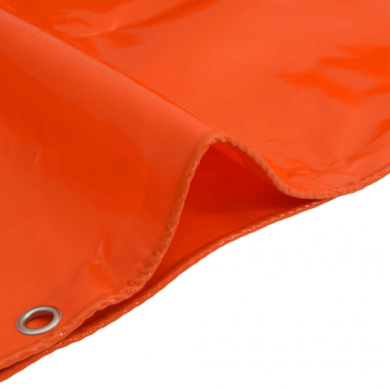 Plandeka 650g / m² Pomarańczowy 4 x 7 m Płótno z powłoką PVC