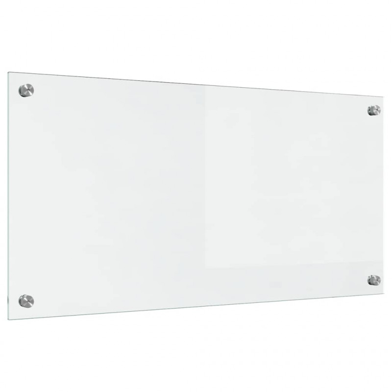 Panel kuchenny przezroczysty 80 x 40 cm szkło hartowane