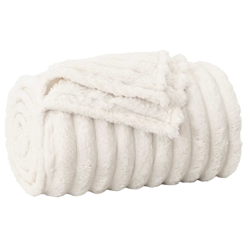 Koce narzutowe 6 pcs Kremowy 270 x 240 cm Polar