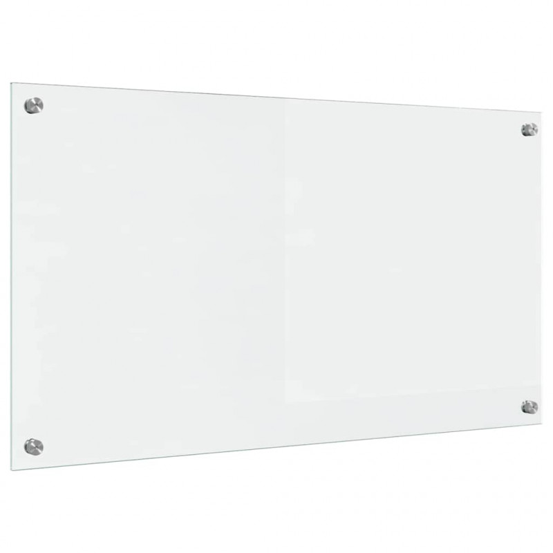 Panel kuchenny przezroczysty 90 x 50 cm szkło hartowane