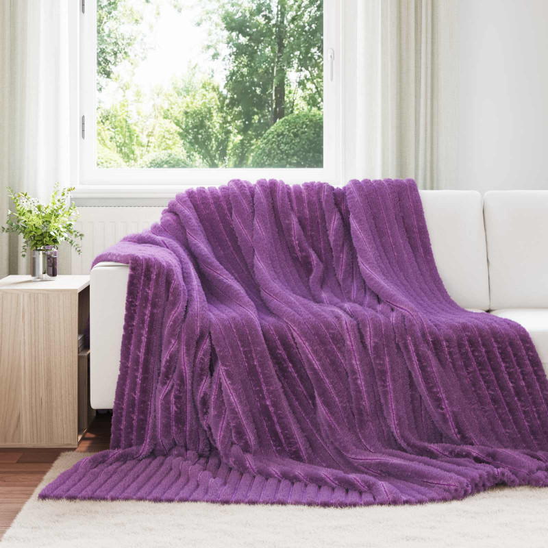 Koce narzutowe 6 pcs Fioletowy 240 x 220 cm Polar