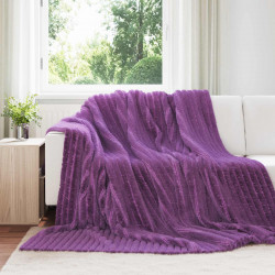 Koce narzutowe 6 pcs Fioletowy 270 x 240 cm Polar