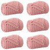 Koce narzutowe 6 pcs Różowy 150 x 130 cm Polar