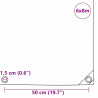Plandeka 650g / m² Pomarańczowy 6 x 8 m Płótno z powłoką PVC