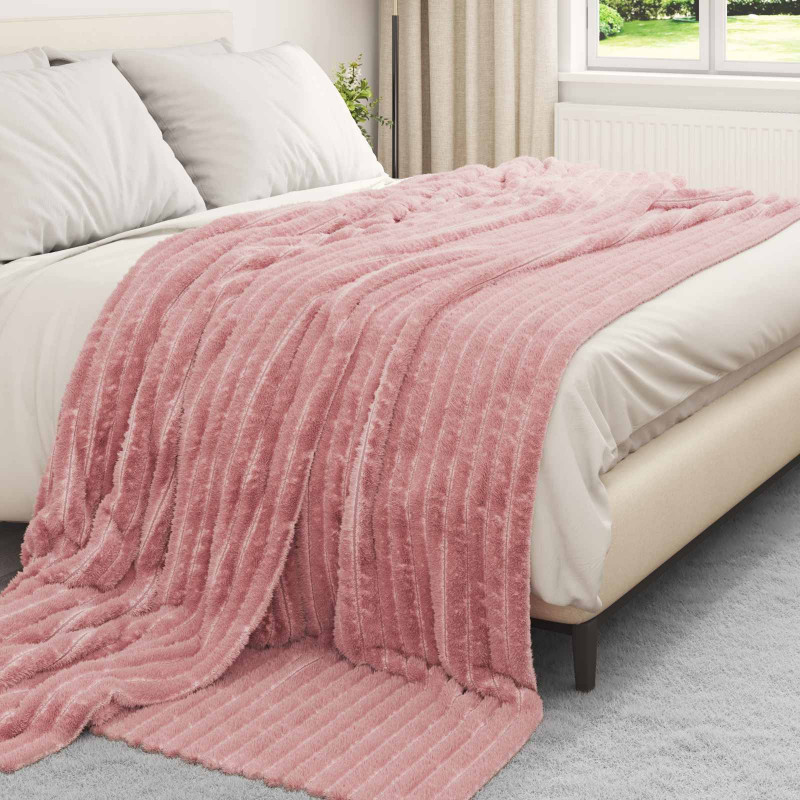 Koce narzutowe 6 pcs Różowy 240 x 220 cm Polar