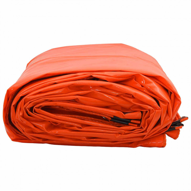 Plandeka 650g / m² Pomarańczowy 5 x 5 m Płótno z powłoką PVC