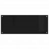Panel kuchenny Czarny 100 x 40 cm szkło hartowane