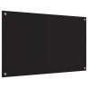 Panel kuchenny Czarny 100 x 60 cm szkło hartowane