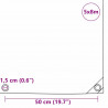 Plandeka 650g / m² Pomarańczowy 5 x 8 m Płótno z powłoką PVC