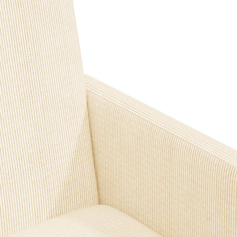 Krzesełka jadalne na kółkach 2 pcs Kremowy 57 x 66 x 94 cm