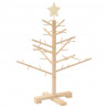 Drewniana choinka Naturalny 75 cm Lite drewno sosnowe