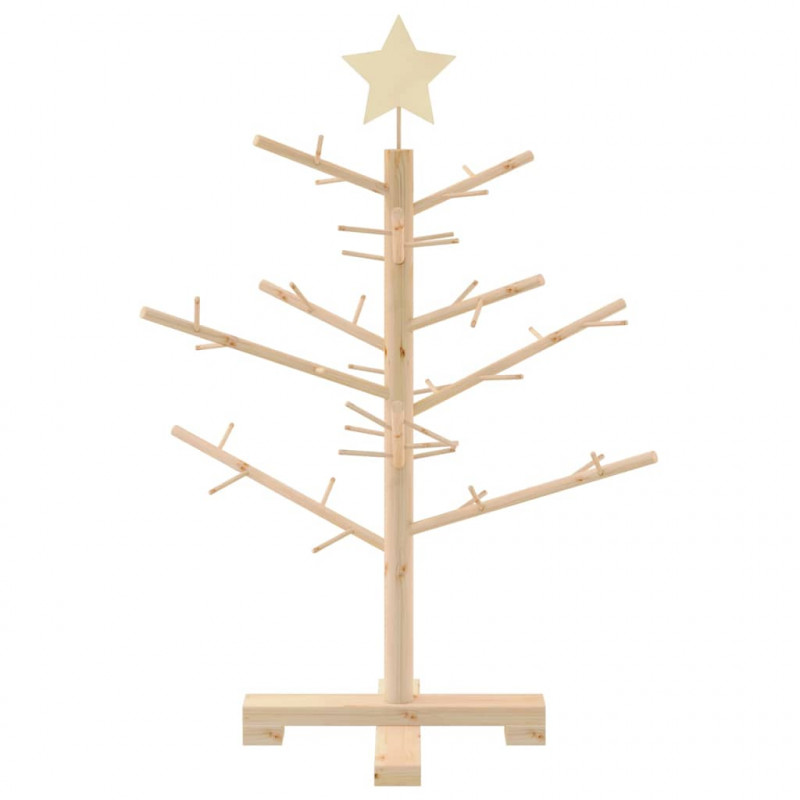 Drewniana choinka Naturalny 75 cm Lite drewno sosnowe