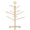 Drewniana choinka Naturalny 75 cm Lite drewno sosnowe