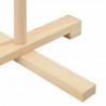 Drewniana choinka Naturalny 125 cm Lite drewno sosnowe