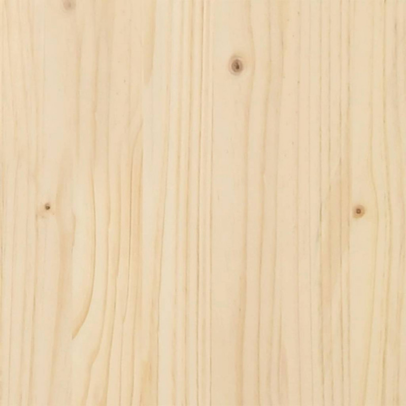 Drewniana choinka Naturalny 125 cm Lite drewno sosnowe