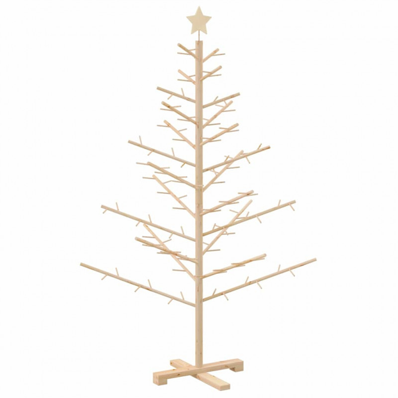 Drewniana choinka Naturalny 150 cm Lite drewno sosnowe