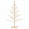 Drewniana choinka Naturalny 150 cm Lite drewno sosnowe
